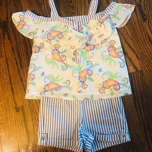 Janie & Jack set size 3t top & 2t short